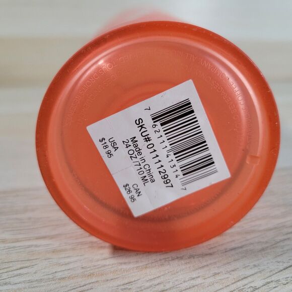 Starbucks Venti Tumbler Orange Swirl Cup 24 oz Lid Travel Coffee Drink Mug - Picture 5 of 6